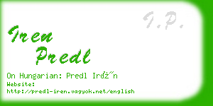 iren predl business card